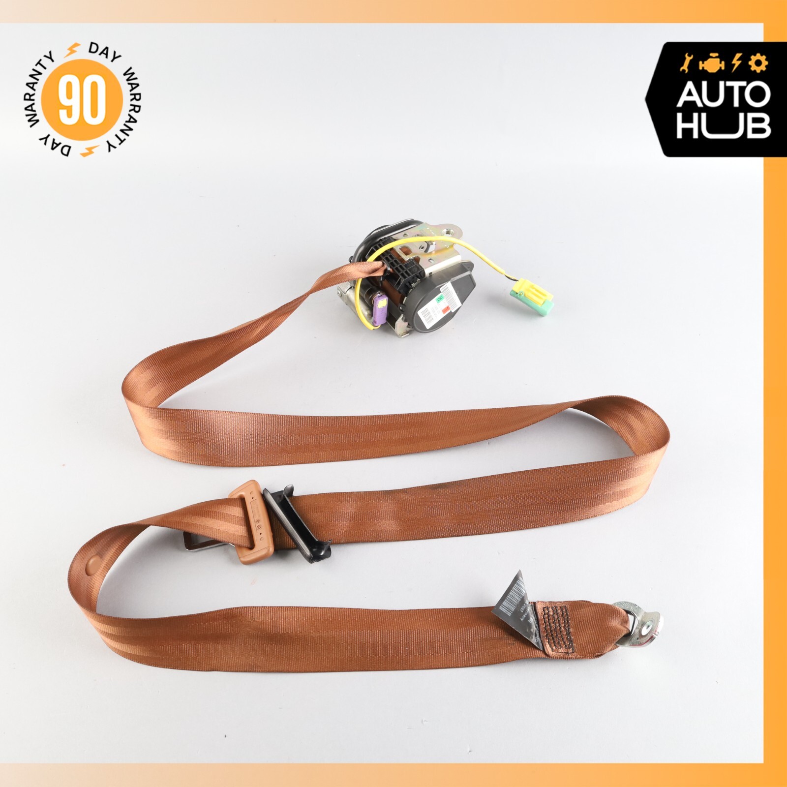 07-11 Bentley Continental GTC Rear Right or Left Side Seat Belt Brown OEM 46k