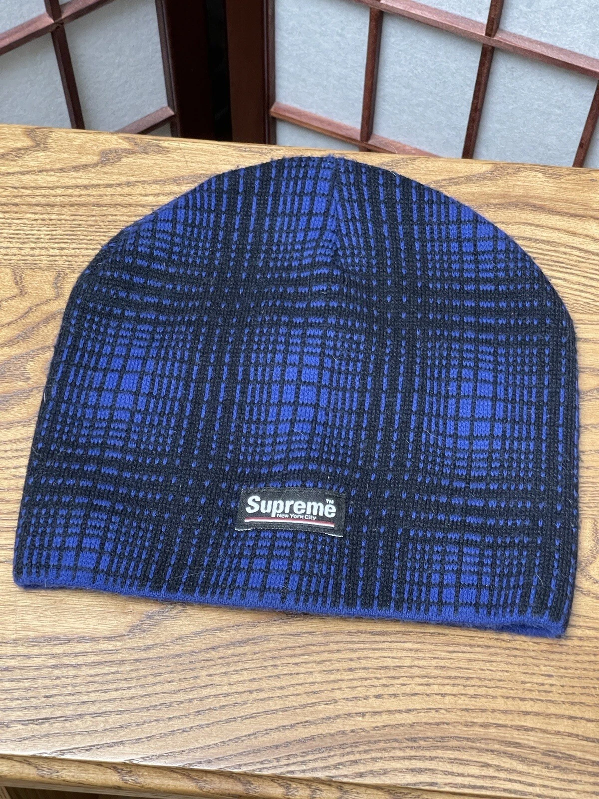 Rare bas bonnet hiver Supreme violet Thinsulate imprimé flanelle 11 12 13