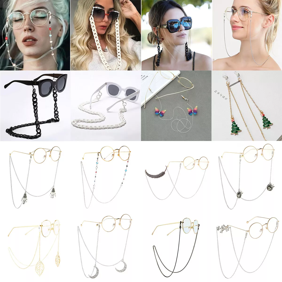 Eyeglasses String Chains Fashion Eyeglasses Straps Glasses