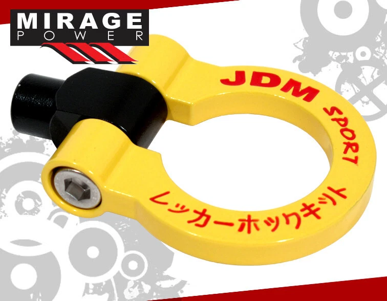 Jdm Sport 2006+ Lexus Is250/Is350 Heavy Duty Steel Yellow Red Front Tow Hook Kit Foto 2 de 3