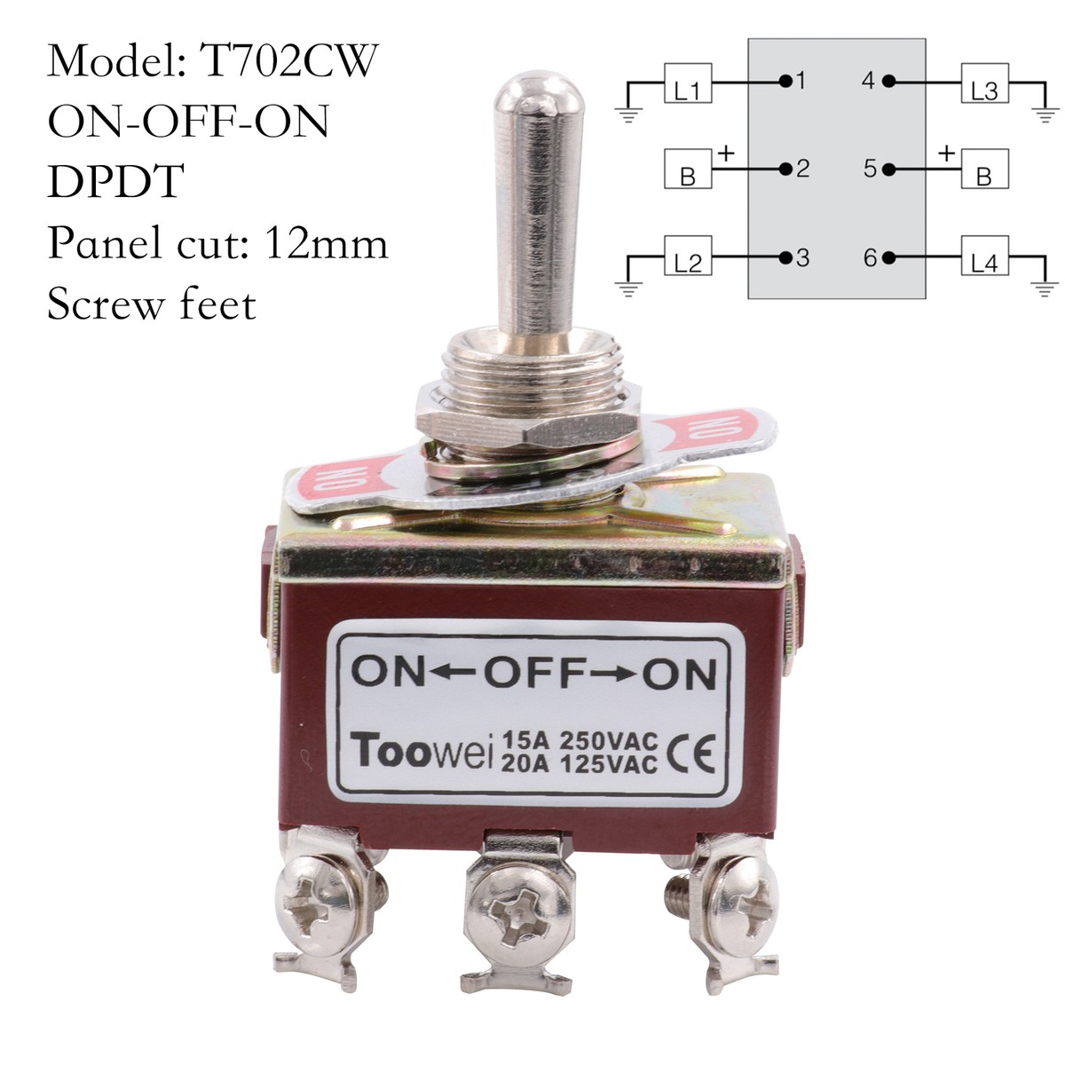 Dpdt Switch On Off On