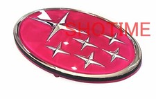 Subaru Gc8 Impreza Wrx Sti Front Grille Custom Pink Ster Emblem Badge Oem