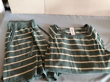 Members Mark MEDIUM Green Lightweight Cozy Set Shorts  Long Sleeve Top