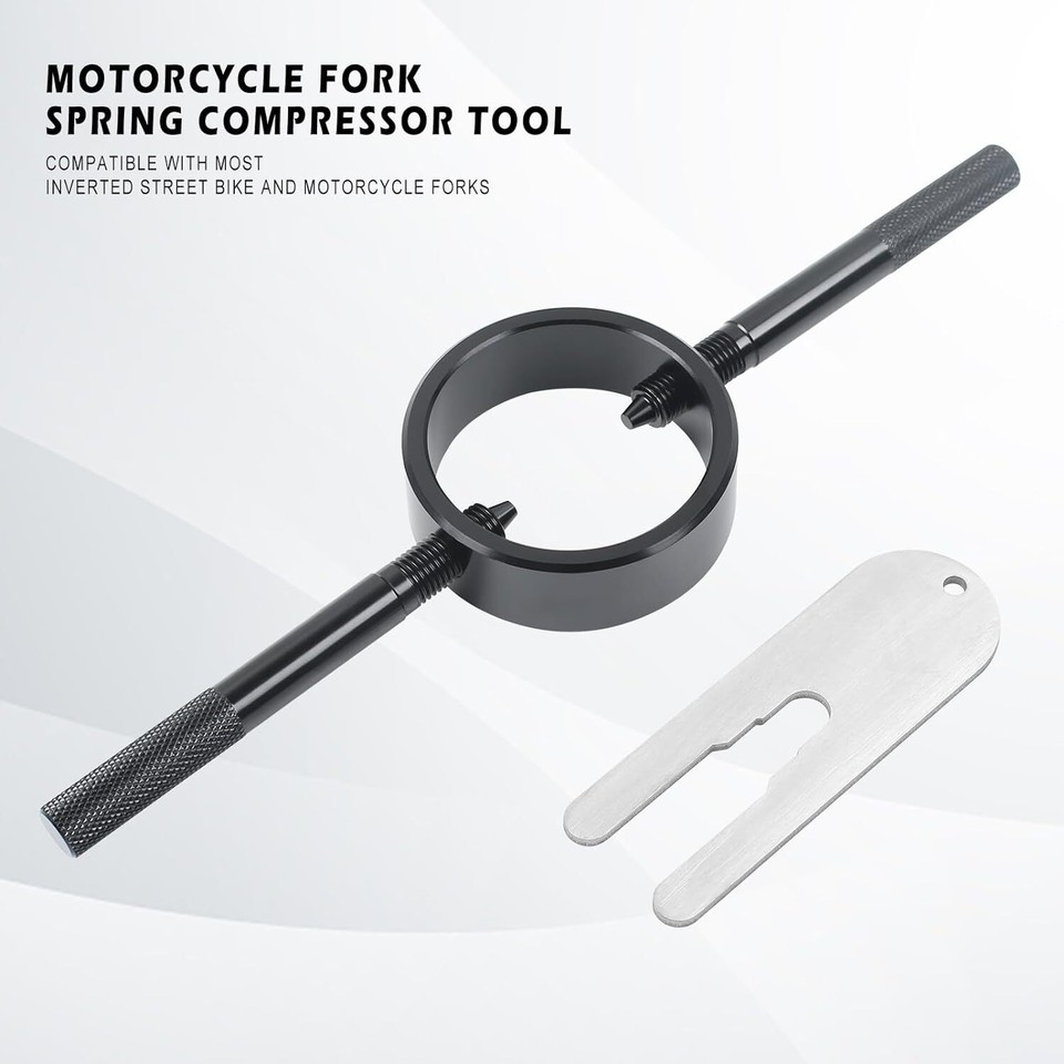 Dromedary Universal Motorcycle Fork Spring Compressor Tool Kit For Upside Down Forks