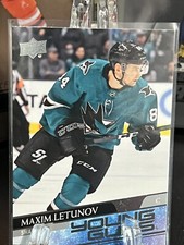 MAXIM LETUNOV        2020-21 Upper Deck Series 2     #487     YOUNG GUNS ROOKIE
