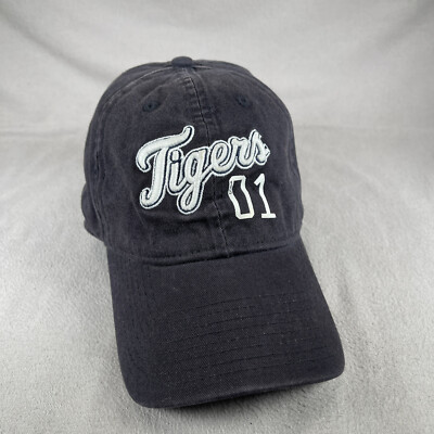 New Era X Pink Hat Women OS Black Strapback Detroit Tigers Blockhead