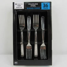 Dinner Forks 36 Pieces Box Stainless Steel Flatware Member's Mark Food Service