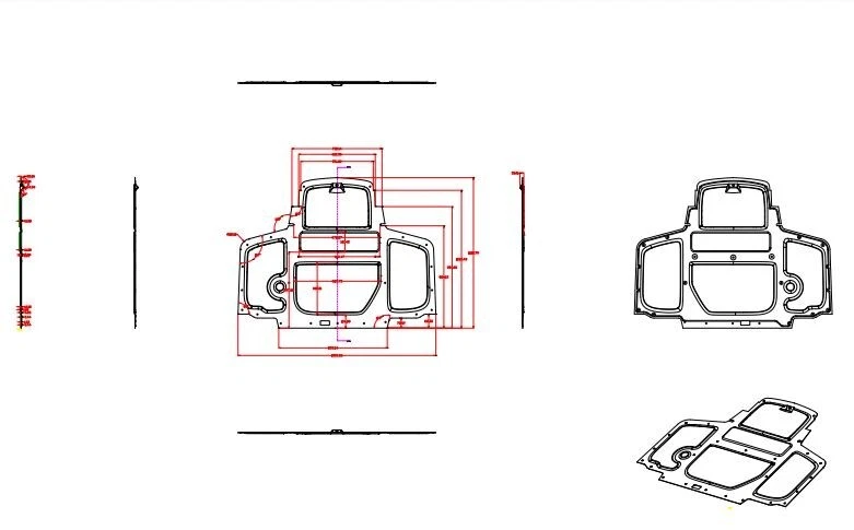 Revestimiento del capó del motor con aislamiento acústico y térmico BMW E31. Parte antigua # 51488128709 Foto 3 de 3