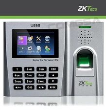 Zkteco U260 fingerprint biometric time clock, support of cards and codecs, ADMS