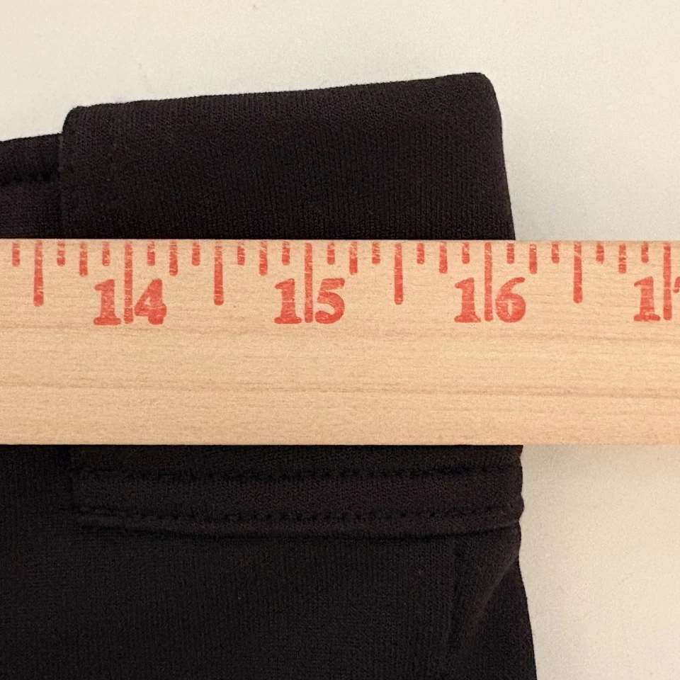 Mizuno Softball Pants Women’s Medium Black Elastic Cuff Belted Low Rise Pockets - Image 3 of 4