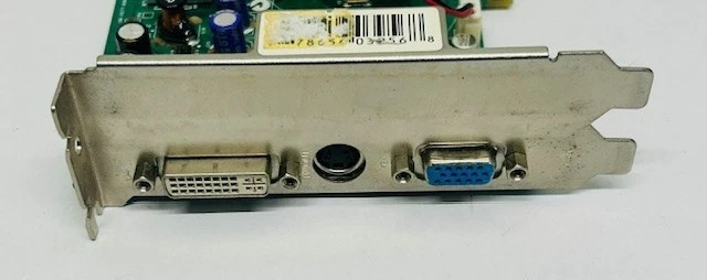 128MB XFX NVIDIA GeForce FX5900XT DDR DVI VGA S-Vid AGP Graphics Card Noisy Fan - Image 4 of 4