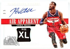 John Wall 2014-15 Panini NT Air Apparent Tag Autograph Card 3/5 (Surface Damage)