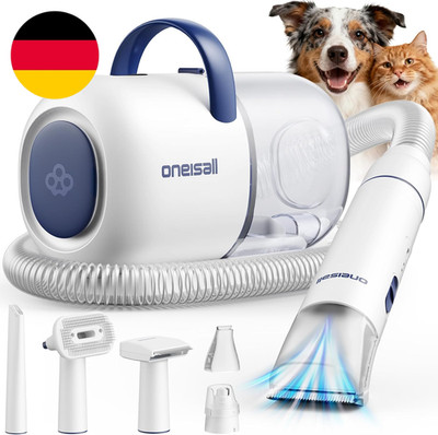 Oneisall Hundeschermaschine Mit Staubsauger, Super Saugkraft Mit 15000 Pa Saugt 