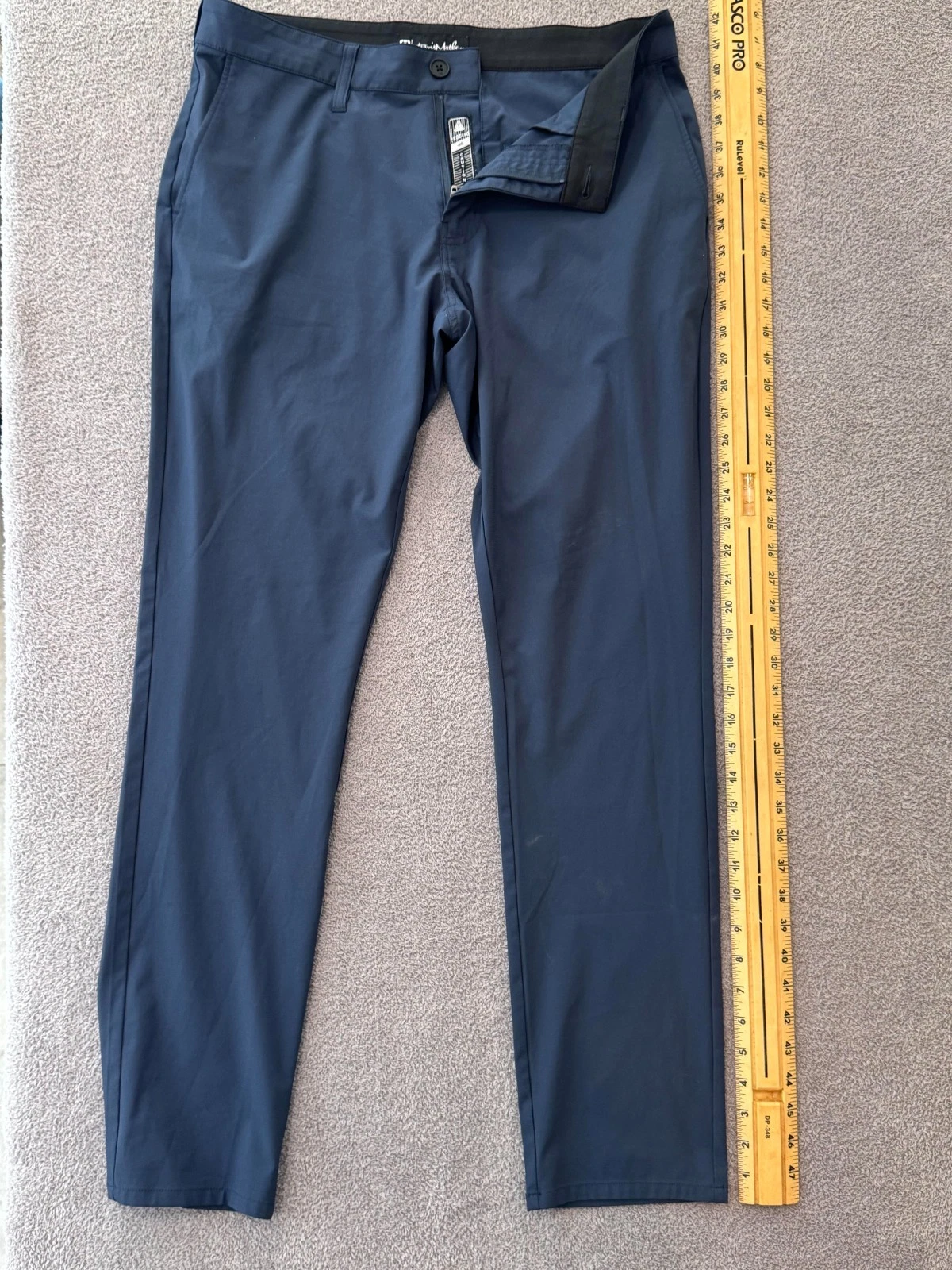 TravisMathew Men’s Performance Golf Pants 33x29 Navy Blue Stretch Lightweight Co