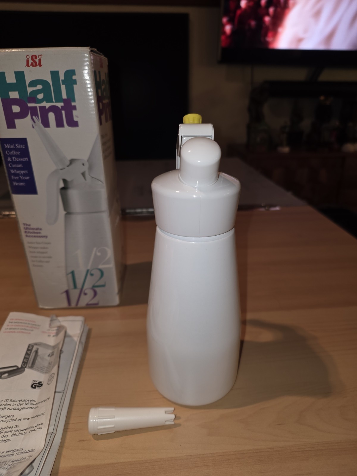 ISI Mini Easy Whip Cream Whipped Cream Maker Half Pint Dispenser