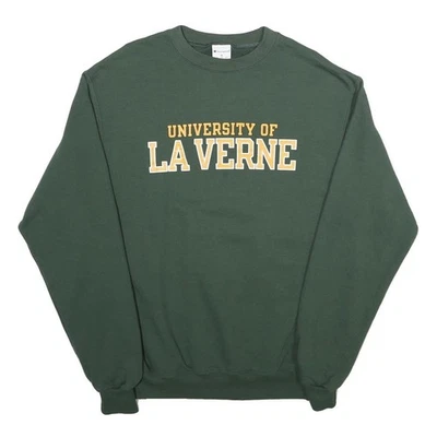 CHAMPION Homme Sweatshirt Vert Col Rond Mélange Coton University of La Verne S - Photo 1/4