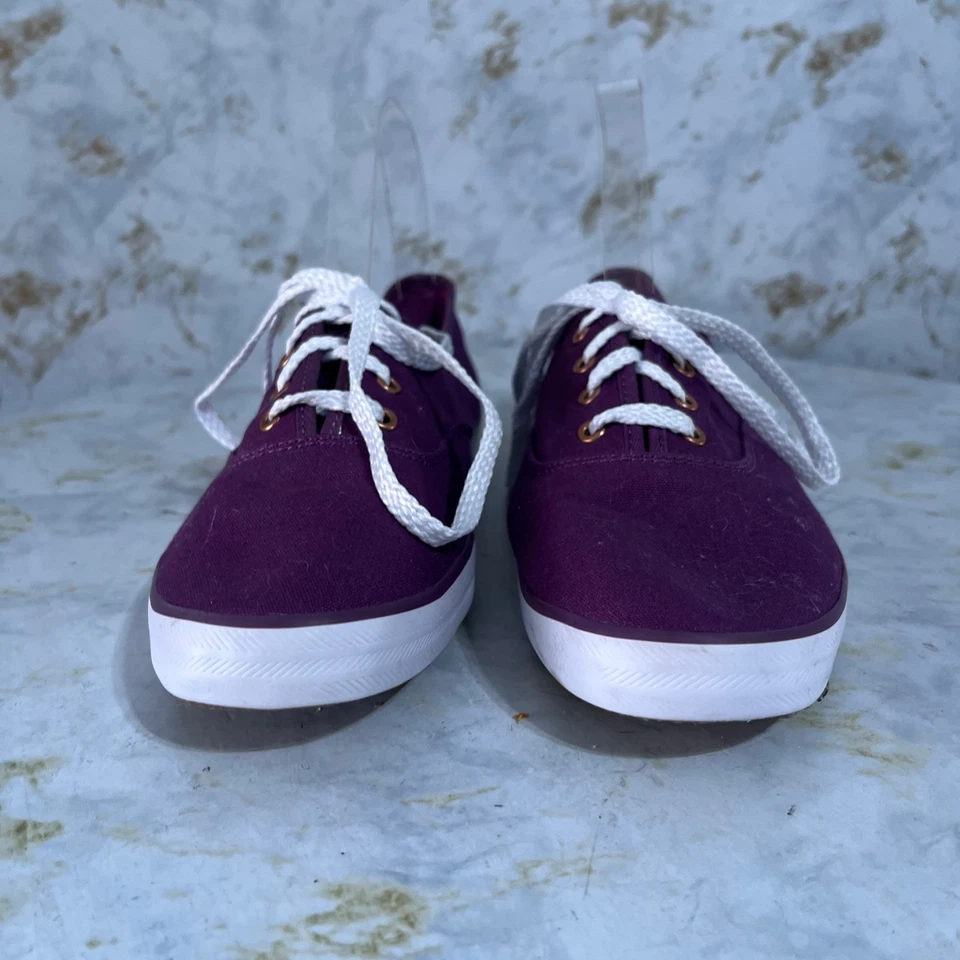 Zapatos deportivos informales cómodos de moda Keds Champion para mujer talla 7,5 púrpura blanco Foto 2 de 4