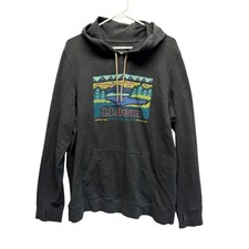 L.L. Bean Hoodie Scenic Graphic Logo XL Gray Womens SUPER SOFT