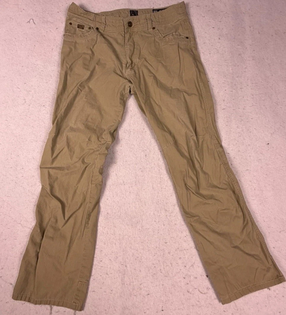 Kuhl Pants Mens Size 34x32 Lightweight Straight Leg Casual Pockets Outdoors