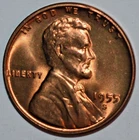 1955 S S/S Doubled Die Obverse Lincoln Wheat Cent Penny Red BU Coin RPM
