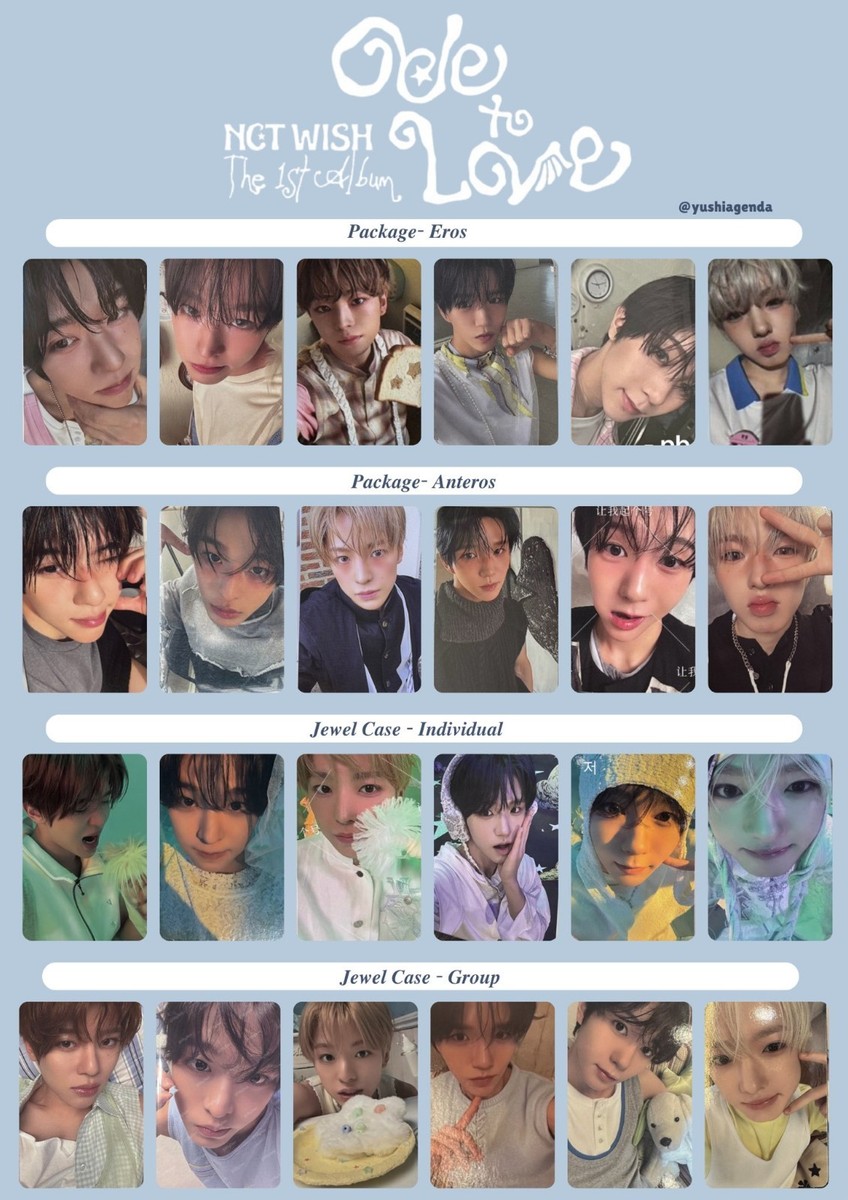 Nct Wish Photo Card 2026 Ode to Love Album PHOTOCARD ONLY PC POCA