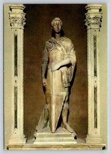 Donatello St George Statue Postcard Florence Museo Nazionale Bargello Italy