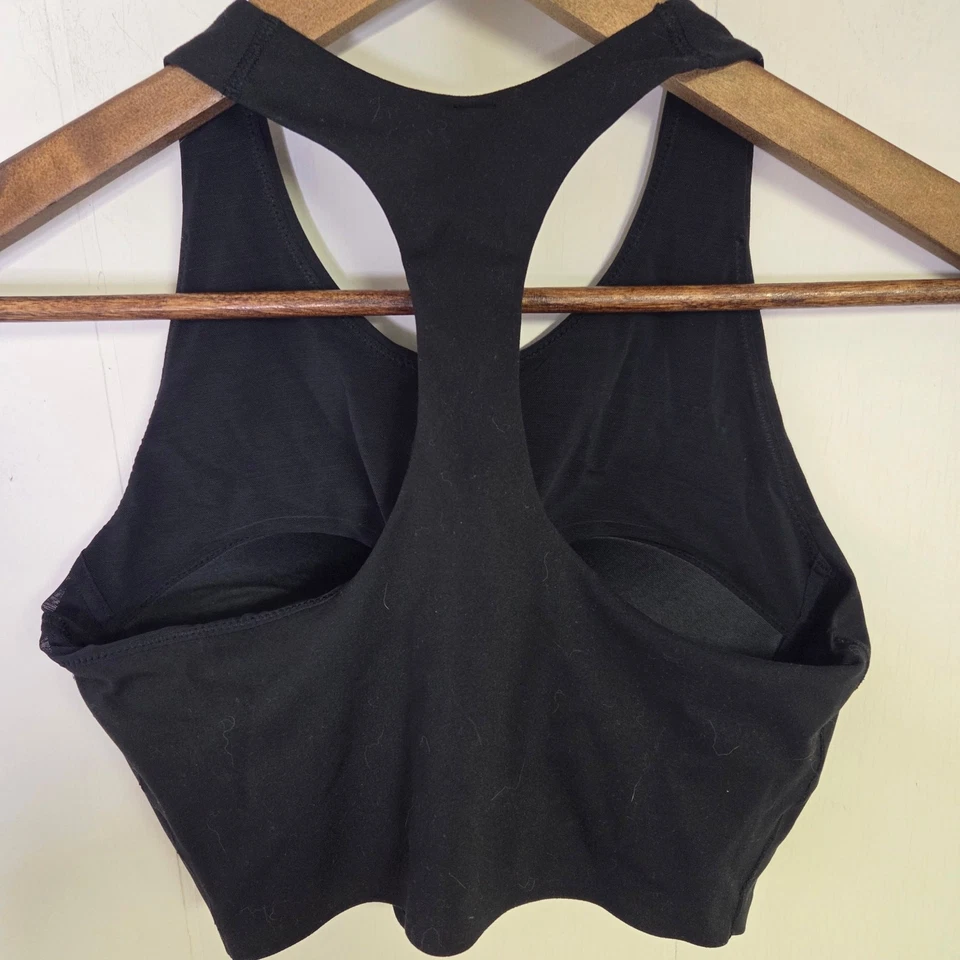 Uniqlo Workout Sports Bra Black Racerback Size Small 33-35 Inch Bust - Image 2 of 4