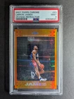 2007-08 Topps Chrome LEBRON JAMES 176/199 Orange Refractor #23 PSA 9