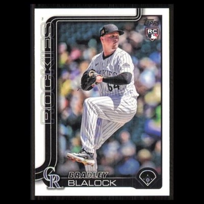 Bradley Blalock Rookie #161 2025 Topps Colorado Rockies Baseball Card MLB NM
