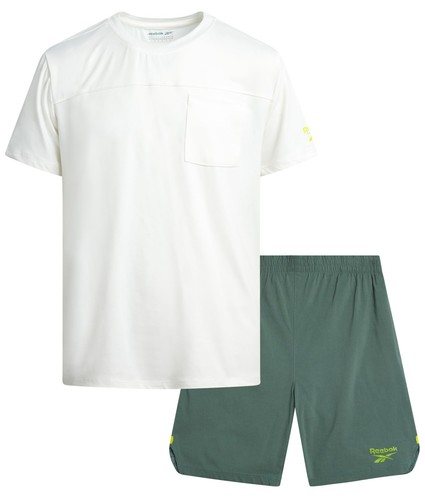 Boys Athletic Shorts Set - 2 Piece Summer Clothes Outfit with Pocket Tee and ...