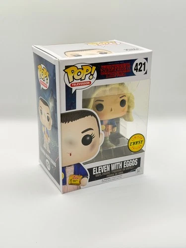 Funko Pop TV Stranger Things Eleven with Eggos #421 CHASE VARIANT + Protector