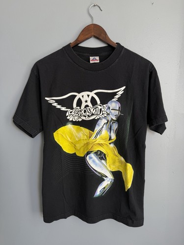Vintage 2001 Aerosmith Just Push Play World Tour Hajime Sorayama Shirt Medium