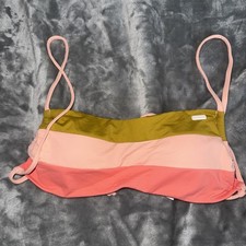 ROXY M Bonus Babe Bandeau Bikini Top NWT