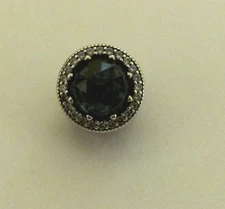 Authentic Pandora Radiant Hearts Charm Moonlight Blue Retired #791725NMB