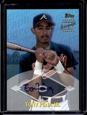 2000 Topps Traded & Rookies Tony Pena Jr. Auto Autograph Rookie RC #TTA39 Braves