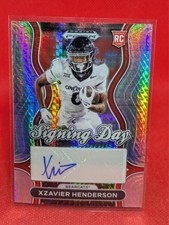2025 Panini Prizm Draft Picks #SD-XHN Xzavier Henderson Signing Day SILVER HYPER