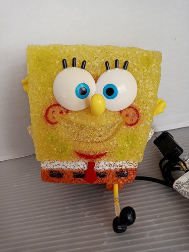 Vintage Spongebob Schwammkopf EVA Lampe Leuchte - "Running Bob" ohne Ständer - Bild 1 von 6