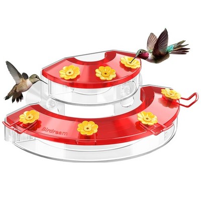 Comederos de ventana para colibríes para exteriores