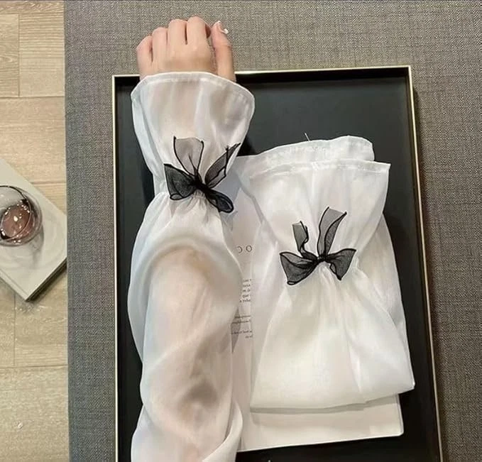 silky arm sleeves for women's