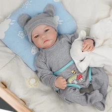 Open Eyes Reborn Baby Boy - 18 Inches Realistic Newborn Reborn Baby Movable Body