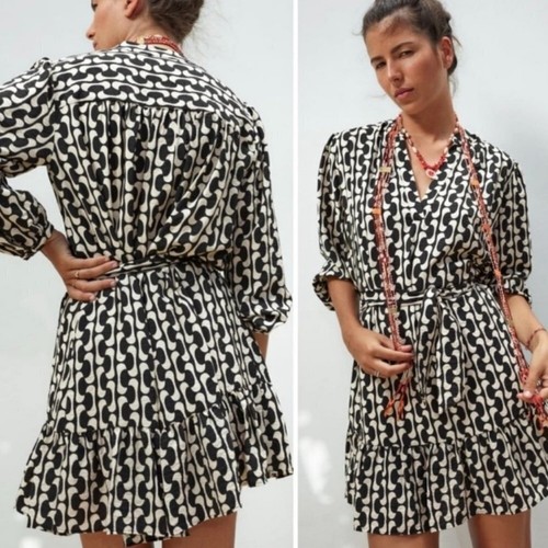 Zara Printed the Paula Dress Sz S