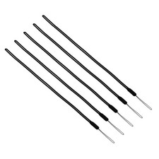 43cm Silicone Wrist Strap Lanyards, 5 Pcs Long Lanyard, Black