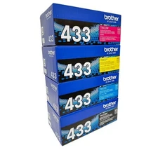 Brother TN433 NEW  Toner Cartridge, 4-PACK - SEALED BOX
