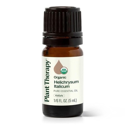 Organic Helichrysum Italicum Essential Oil 5 mL - 100% Pure, USDA Organic, Skin
