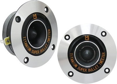 MR DJ HDT800S Pair 4'' Speaker Size 400 Watt High Compression Aluminum Titanium