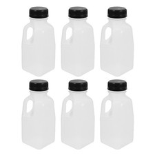6 Pcs Bouteilles Réutilisables De Lait Portables Récipient À Jus