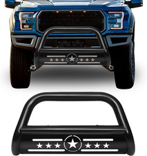 Bull Bar Pickup Truck 3" Brush Grille Guard with Removable Skid Plate Front Bump