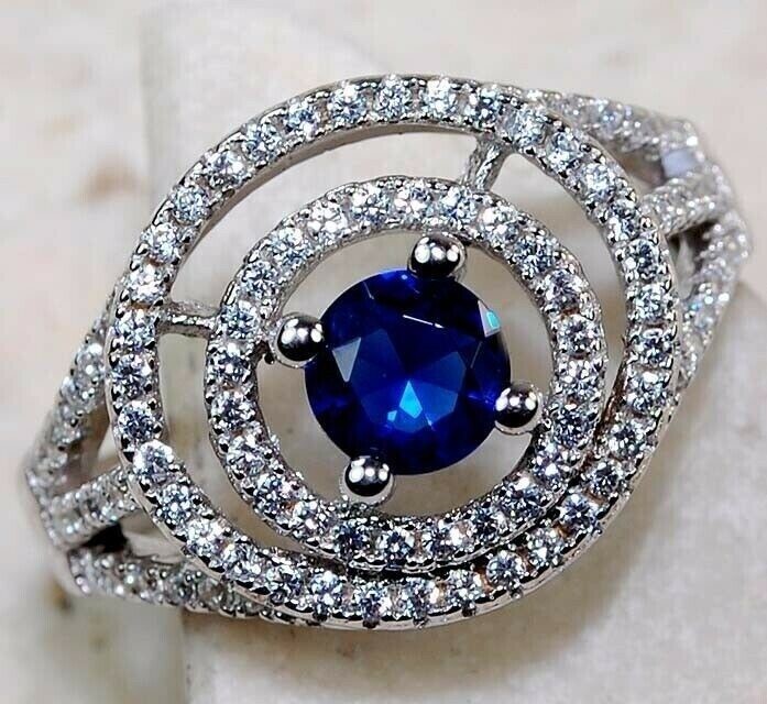 1CT Heat Treated Kyanite 925 Sterling Silver Ring Jewelry Sz 6 U4-7