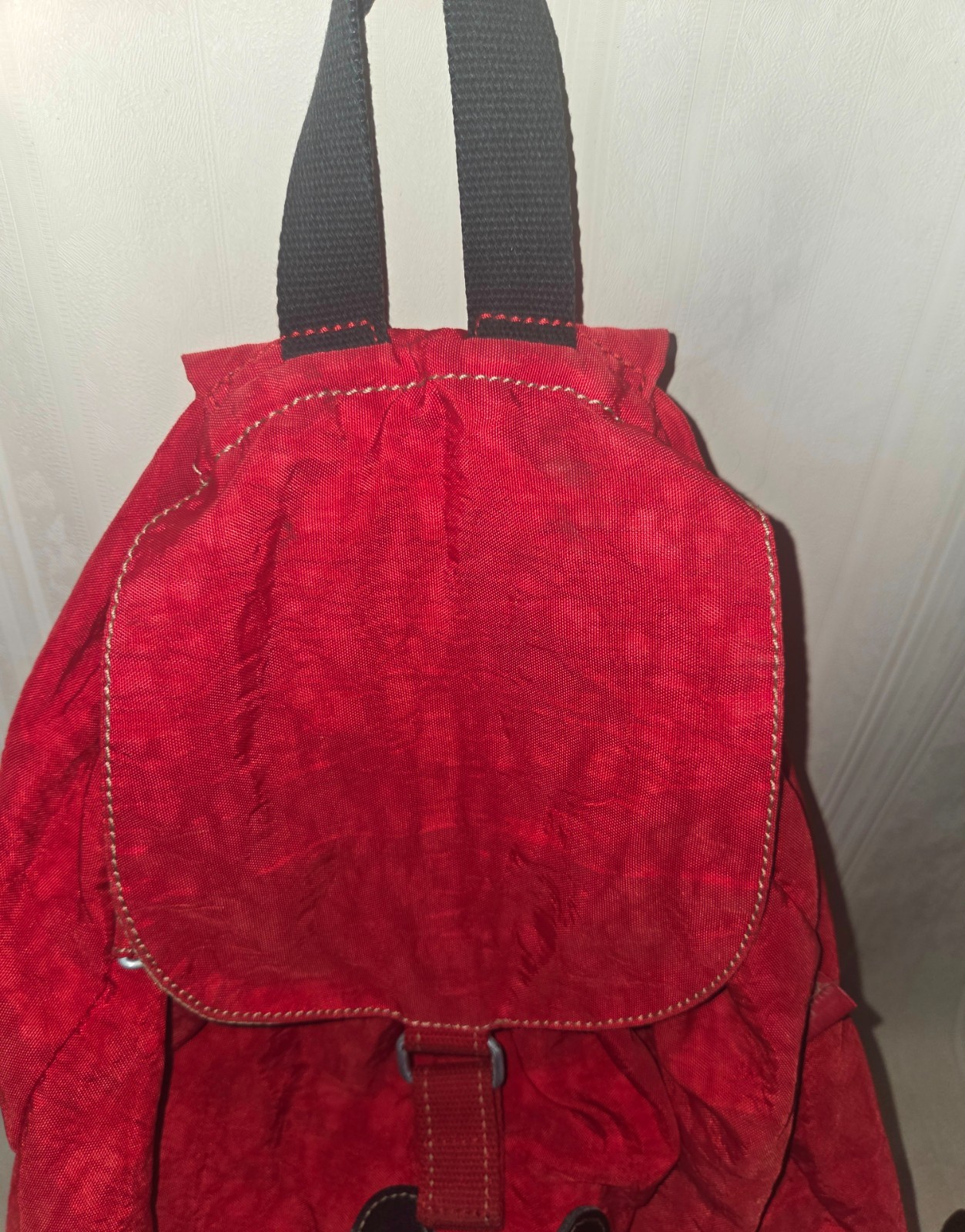 KIPLING Red Backpack with Drawstring NO MONKEY - image 3