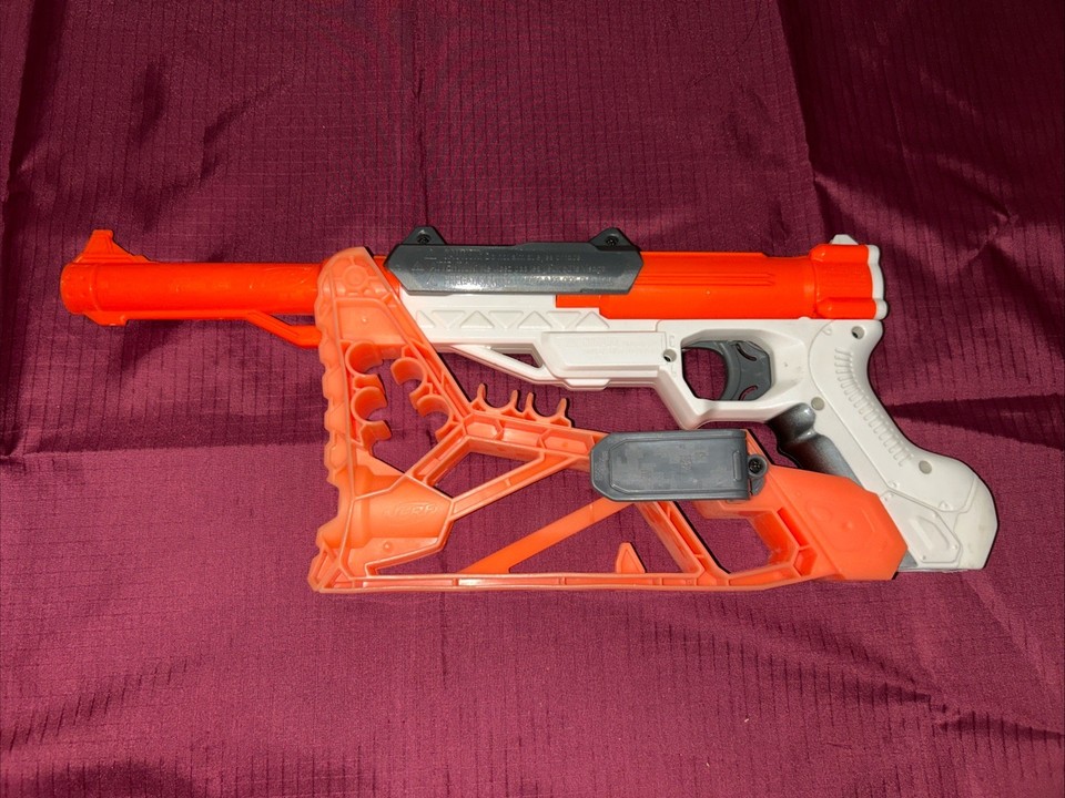 Nerf Elite N-Strike SharpFire Pistol Blaster Toy - All Attachments | eBay